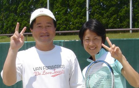 アムプラン 田中宏之 テニス神尾米（かみお　よね）プロとピース